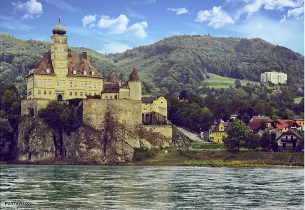 Bill's photo of a castle on a hill over a river