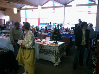craft fair inside the building