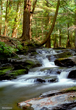 low cascading waterfall